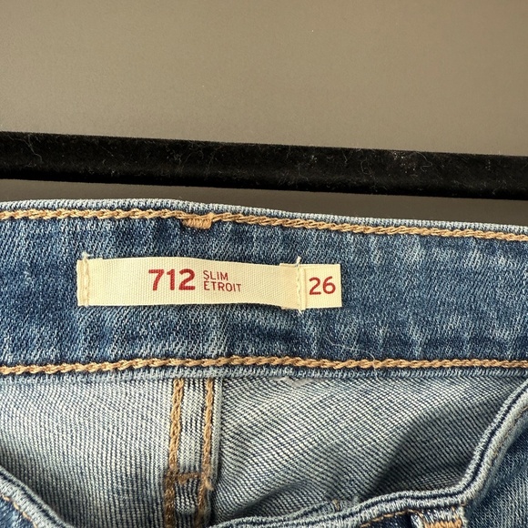 NWOT Levi's 712 Slim Size 26 Blue Wave Light - Blue - Picture 7 of 10